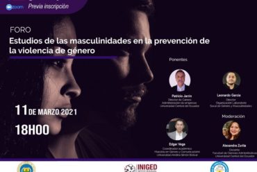El Instituto de Investigación en Igualdad de Género y Derechos de la Universidad Central del Ecuador organiza el foro “Estudios de las masculinidades en la prevención de la violencia de género”
