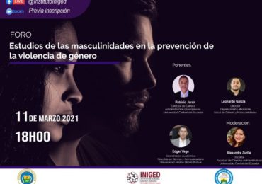 El Instituto de Investigación en Igualdad de Género y Derechos de la Universidad Central del Ecuador organiza el foro “Estudios de las masculinidades en la prevención de la violencia de género”